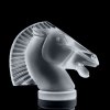 art deco glass head horse car mascot figurine 1930 h hoffmann by lalique