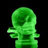 1930's H.Hoffmann Art Deco ' Skull ' Uranium Glass Collection ArtDeco1930.com