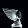 hood ornament pharaoh head clear glass side view Art Deco car mascot by H. Hoffmann