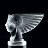 hood ornament pharaoh head clear glass second view Art Deco car mascot by H. Hoffmann