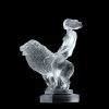 Art Deco Glass ' Girl with a lion ' Car Mascot Figurine Hood Ornament 1930' H.Hoffmann