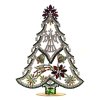 Vintage Czechoslovakian Rhinestones Standing Christmas Tree Large