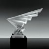 hood ornament lalique art glass