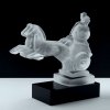 art deco glass boudicea car mascot figurine hood ornament lalique