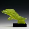 uranium glass hood ornament lalique
