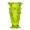 1930's H.Hoffmann Art Deco Large Bacchantes Uranium Glass Vase ArtDeco1930.com