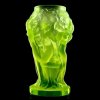 1930's H.Hoffmann Bohemian Uranium Glass Vase ArtDeco1930.com