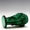 art deco malachite glass vase sculptural nude figures