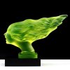 Speed Girl Art Deco hood ornament uranium glass automotive mascot
