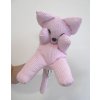 maňásek kočka růžová