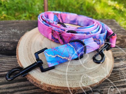 vodítko pink mramor