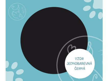 Obojek Černý jednobarevný