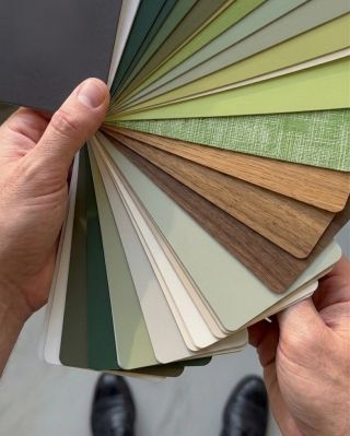 A peaceful green shade that reduces stress. 🌿🧱 Take a closer look at the details of our new color palette. The green shade...