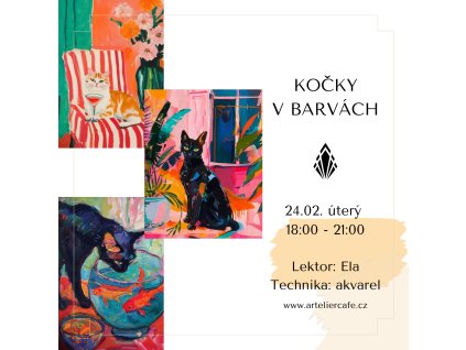 Kočky v barvách | 24.02. úterý 18:00