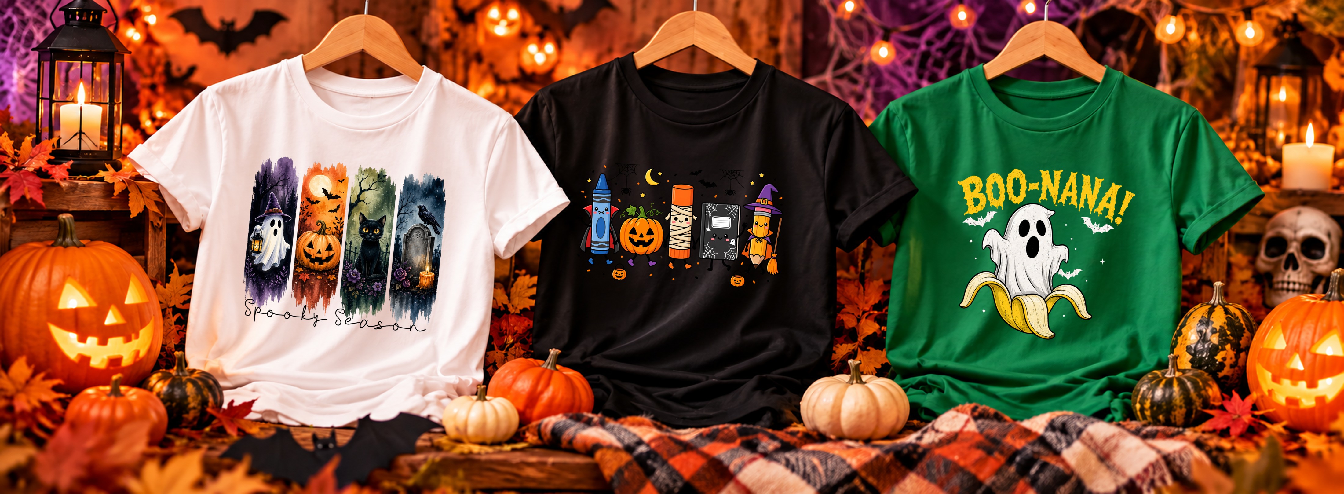 Holloweenská trička