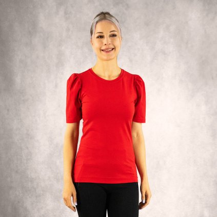 Bavlněné tričko Eli - červené
