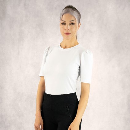 Bavlněné tričko Eli - bílé