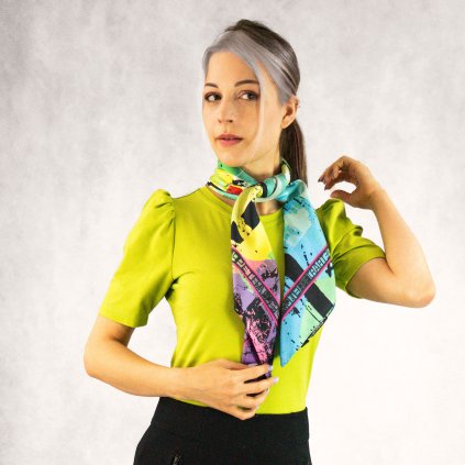 Hedvábný šátek - Frida by Cristo del Risco