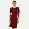 Bavlněné šaty Mia - bordó