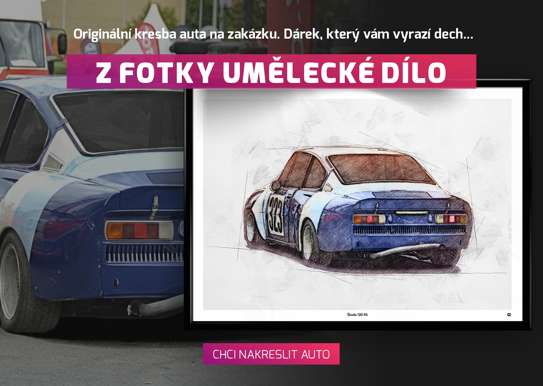 Z fotky umělecké dílo - plakát na zakázku