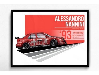 Alfa Romeo 155 V6 Ti DTM „93“ - plakát, obraz na zeď