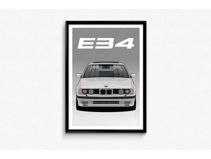BMW M5 E34 - Plakát, obraz na zeď