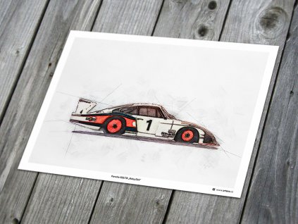 Porsche 935/78 „Moby Dick“ - plakát, obraz na zeď