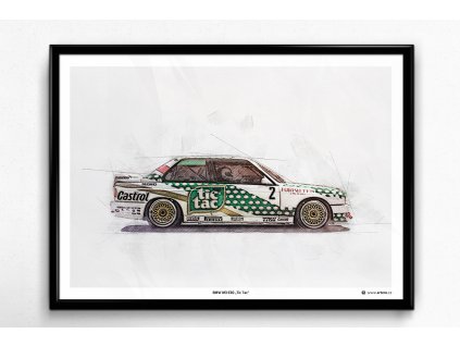 BMW M3 E30 „Tic Tac“ - plakát, obraz na zeď