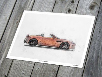 Jaguar F-TYPE Convertible - plakát, obraz na zeď