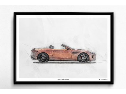 Jaguar F-TYPE Convertible - plakát, obraz na zeď
