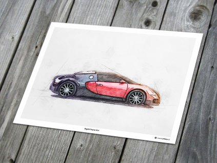 Bugatti Veyron 16.4 - plakát, obraz na zeď