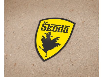 Samolepka Škoda - motiv "slepice" - FERRARI