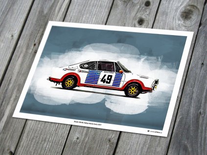 Škoda 130 RS Rallye -  plakát, obraz na zeď