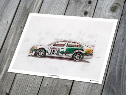 Škoda Octavia WRC Evo III 2003 - plakát, obraz na zeď