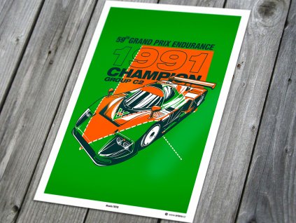 Mazda 787B Le Mans - plakát, obraz na zeď