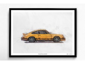 Porsche 911 Carrera RS (1973) - plakát, obraz na zeď
