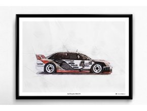 Audi 90 quattro IMSA GTO - plakát, obraz na zeď