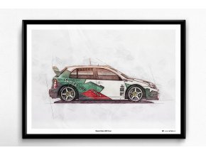 Škoda Fabia WRC Evo I - plakát, obraz na zeď