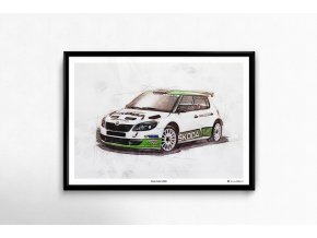 Škoda Fabia S2000 "2014" - plakát, obraz na zeď