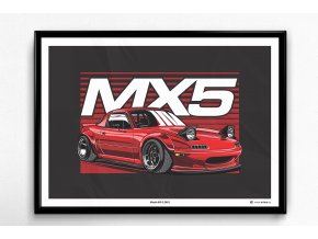 Mazda MX-5 (NA) - plakát, obraz na zeď