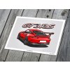 Porsche 911 (991) GT3 RS „red“ - plakát, obraz na zeď