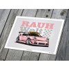 Porsche 911 (964) RWB „PINK PIG“ - plakát, obraz na zeď