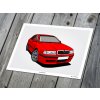 Škoda Octavia 1 RS „RED“ - plakát, obraz na zeď
