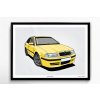 Škoda Octavia 1 RS „YELLOW“ - plakát, obraz na zeď
