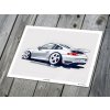 Porsche 911 (996) "Tuned" - Plakát, obraz na zeď