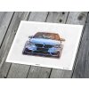 BMW M3 F80 „Front“ - plakát, obraz na zeď