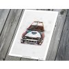Lancia Delta HF Integrale Evo II - plakát, obraz na zeď