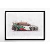 Škoda Fabia WRC Evo I - plakát, obraz na zeď