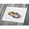 Škoda 130 RS "42 / Donington 1981" - plakát, obraz na zeď