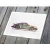 Porsche 911 (930) Turbo - plakát, obraz na zeď